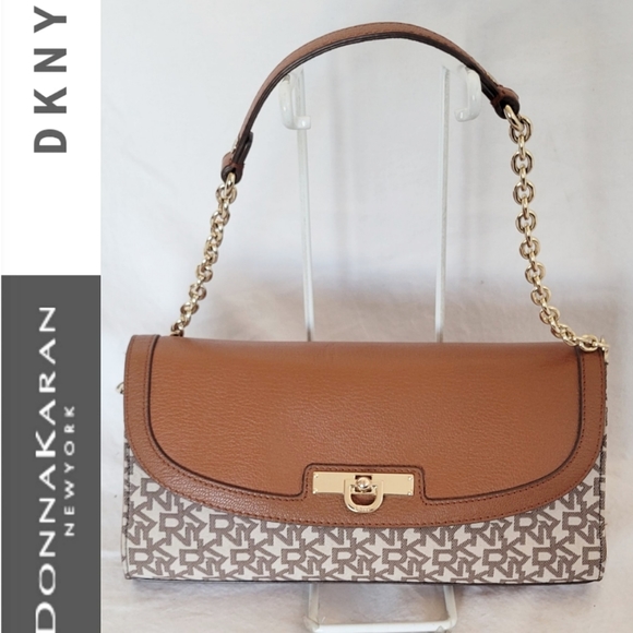 DKNY Brown Gold Purse - Picture 1 of 12